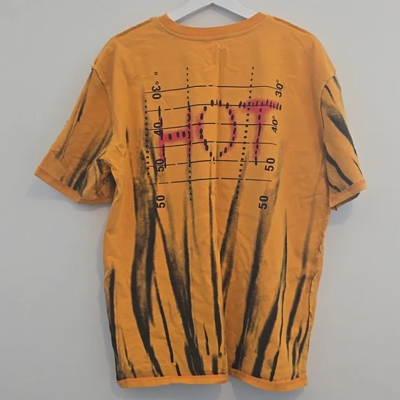 Travis Scott Orange Tie-Dye Butterfly Skull Tee - Picture 7 of 7